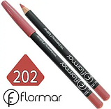 Олівець для губ водостійкий Flormar Waterpoof Lipliner № 202 Soft Pink Brown (Ніжно коричневий), фото 4