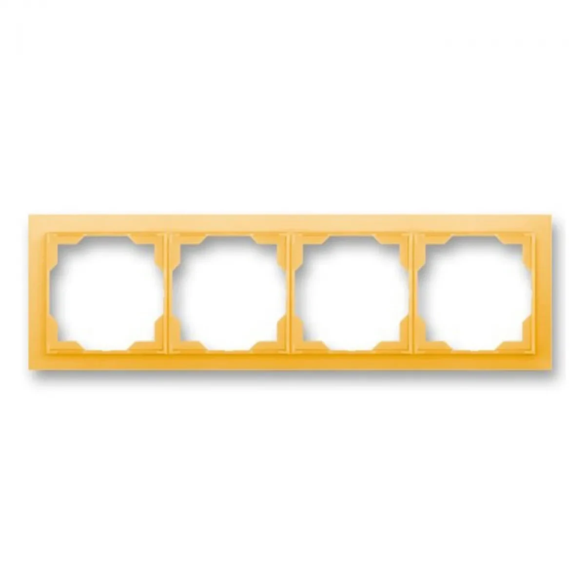 Рамка 4 посту ABB Neo Білий/Помаранчевий 3901M-A00140 43 (2CHM010140A4043)