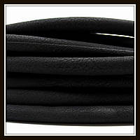 Шнур замшевий діаметр 7 мм, колір чорний