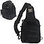 Чоловіча сумка через плече TR чорна однолямкова багатофункціональний рюкзак, фото 10