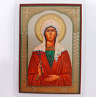 Лариса свята мучениця. Ламінована ікона 6х9 см