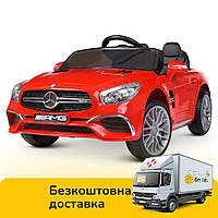 Детский электромобиль Mercedes (2 мотора по 45W, MP3, USB, музыка, свет) Bambi M 4871EBLR-3 Красная