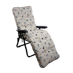 Шезлонг металевий Melissa cotton Бавовна лонету French bulldog Бульдог Виробництво Італія