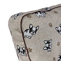 Шезлонг металевий Melissa cotton Бавовна лонету French bulldog Бульдог Виробництво Італія, фото 5