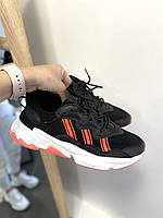 Кроссовки Adidas Ozweego Black White Red