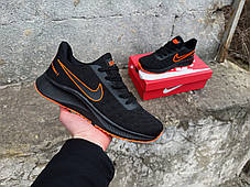 Чоловічі кросівки Nike Zoom Black чорні, фото 4