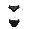 Трусики з широкою гумкою і мереживом Passion PS001 PANTIES black, size M  (AS), фото 6