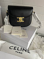 Женская кожаная черная сумка Celine