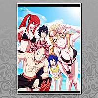 Плакат А4 Аниме Fairy Tail 002