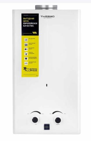 Колонка газова димохідна Thermo Alliance Compact JSD20-10CR 10л біла ...