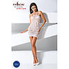 Бодистокинг Passion BS063 white, плаття-сітка халтер  (AS), фото 2