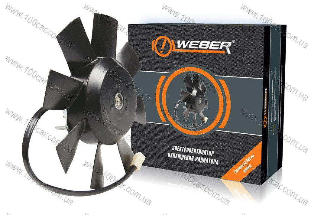 Електровентилятор охолодження радіатора Weber RCK 2106 для ВАЗ 2103-2107 (модифікації з електроприводом вентилятора), ВАЗ