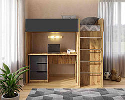 Дитяча кімната: ліжко-горище і письмовий стіл, безкоштовна доставка