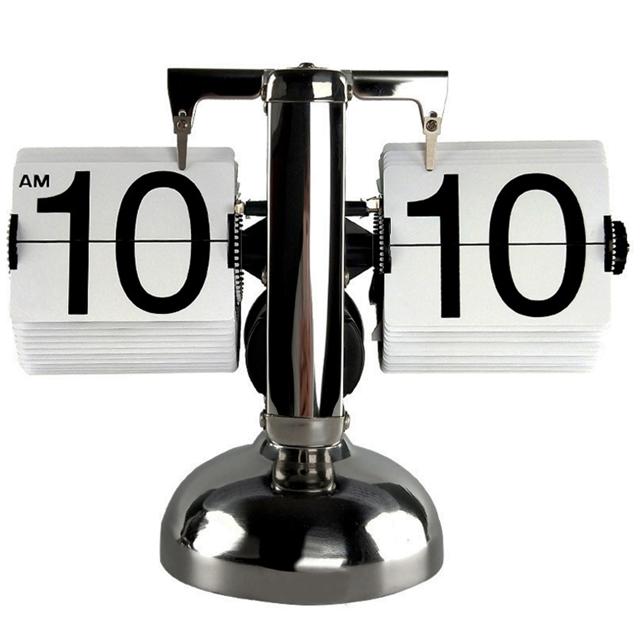 Перекидний годинник настільний Flip clock "Pillar" — годинник у стилі Лофт із перелискним циферблатом 21 х 16 см
