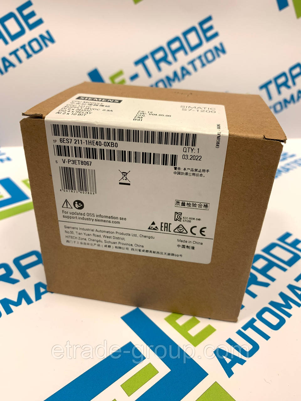 Контролер Siemens 6ES7211-1HE40-0XB0 SIMATIC S7-1200, фото 1