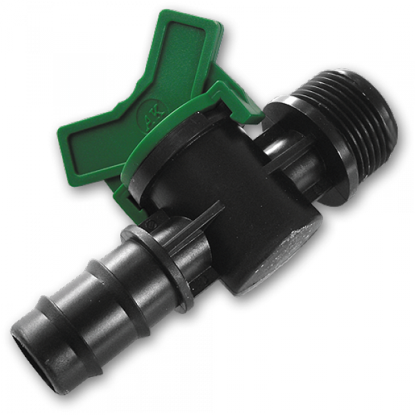 Мінікран лінійний штуцер для трубки 20мм / різьба зовнішня 1/2, DSWZ09-1220L, фото 1