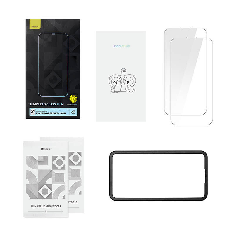 Захисне скло Baseus Glass Crystal Series 2шт для iPhone 14