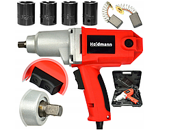 Електричний гайковерт гвинтоверт ключ ударний Heidmann H00515 1/2 для коліс + насадки