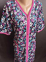 Велюровий халат на блискавці