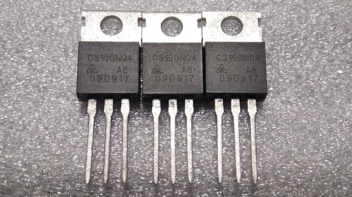 Транзистор полевой CS150N04 A8 40V 150A N-канальный (TO-220AB) (новый ...