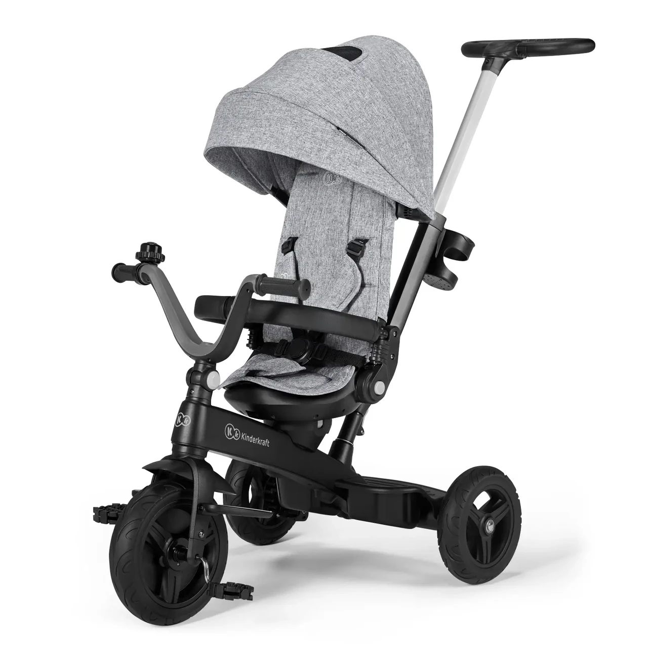 Триколісний велосипед Kinderkraft Twipper Grey (KRTWIP00GRY0000)