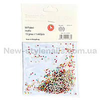 Кольорові стрази для декору нігтів 1440 шт одного розміру №4