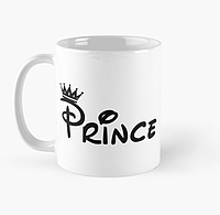 Чашка Керамическая кружка с принтом Prince корона для сына Белая 330 мл