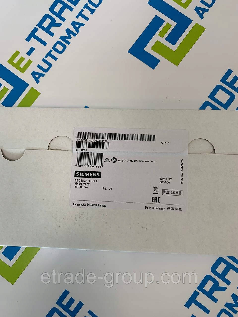 Монтажна рейка SIEMENS S7-300 Siemens 6ES7390-1AE80-0AA0 (6ES73901AE800AA0)