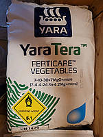 Комплексне водорозчинне добриво Ferticare Vegetables овочевий 7-10-30, 25 кг, Yara