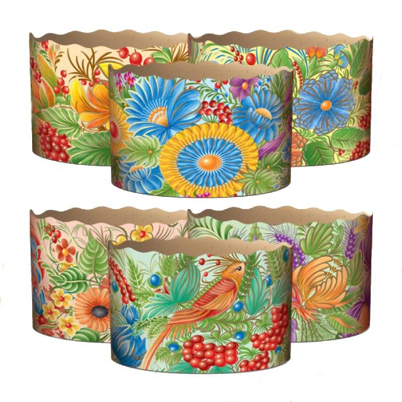 Паперова форма для пасхи 110х85 мм (50 шт) 350гр, фото 1