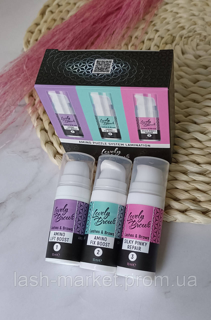 Nikk Mole Lovely Brows Amino Puzzle System Lamination (gel/3x10ml)