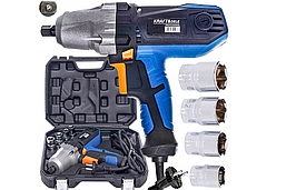 Електричний гайковерт гвинтоверт ключ ударний Kraft&Dele 1/2 у кейсі + 4 насадки