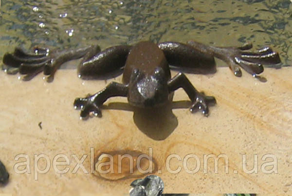 Декор садовий «Жаба», Чавунна жаба, вулична декоративна важка металева жаба.