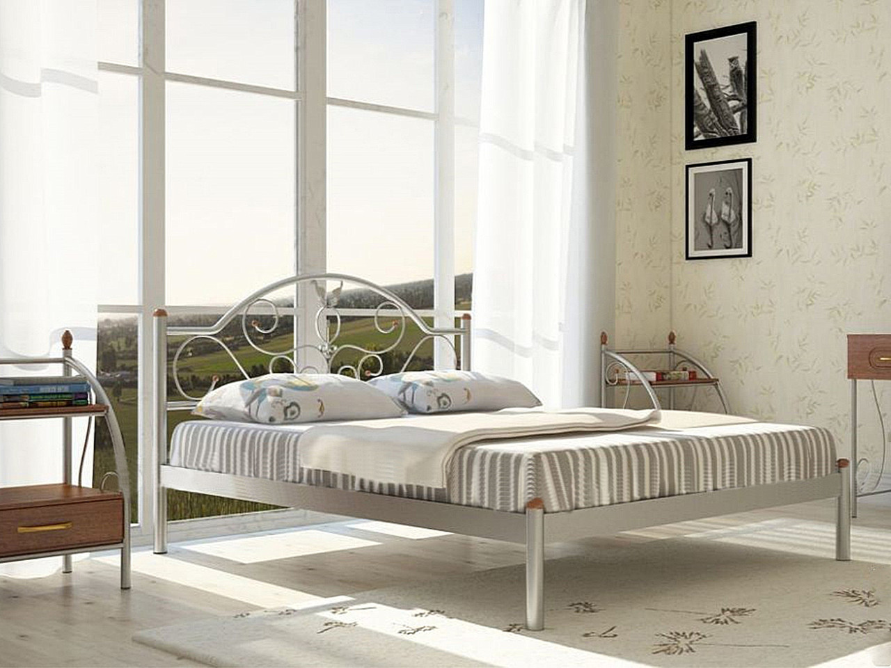 Металеве ліжко Анжеліка, фото 1
