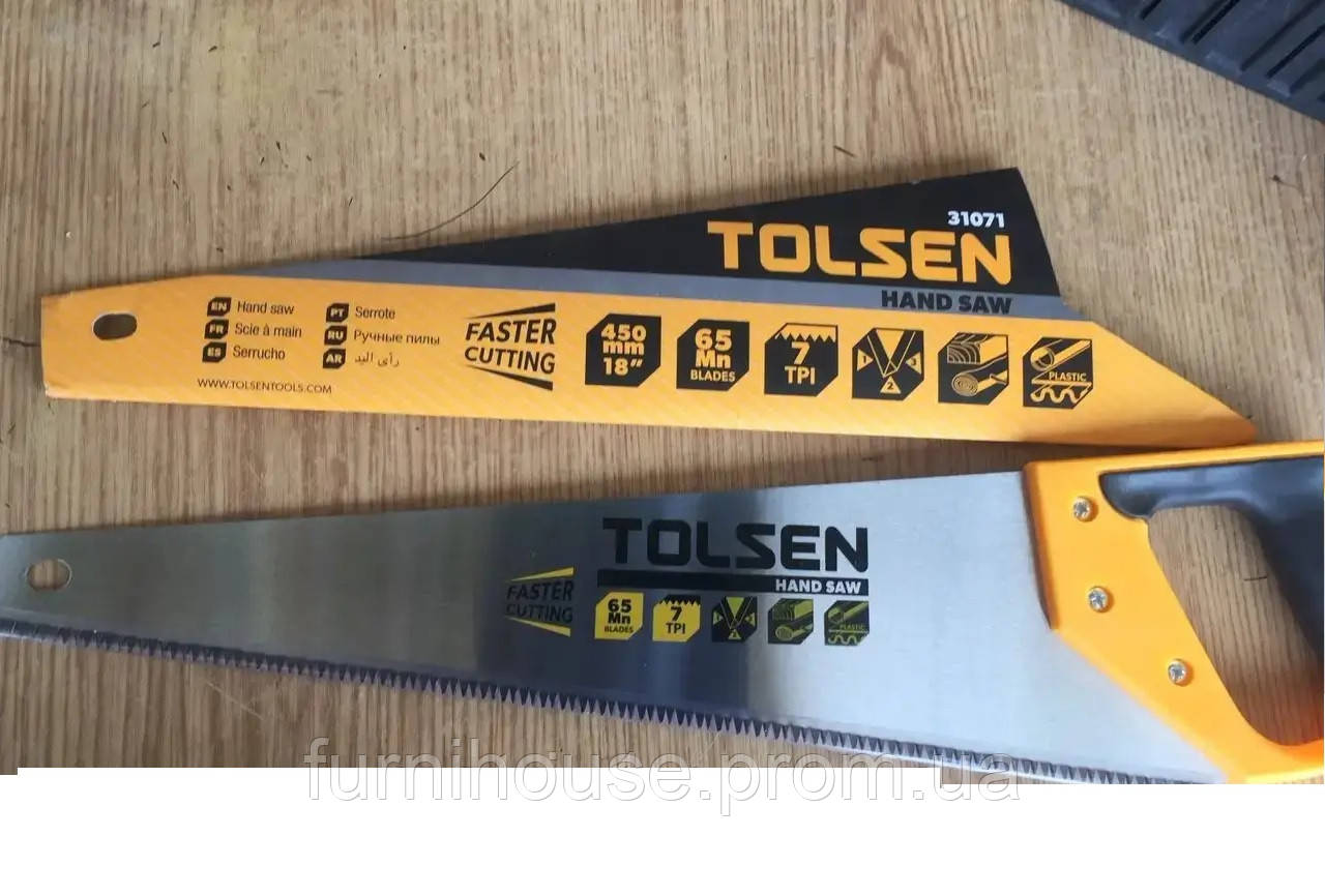 Купити Ручна пила для дерева 500 мм 7 з/д Tolsen, ціна 223 ₴ - Prom.ua ...