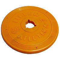 Диск InterAtletika SТ 521-2 1 кг желтый