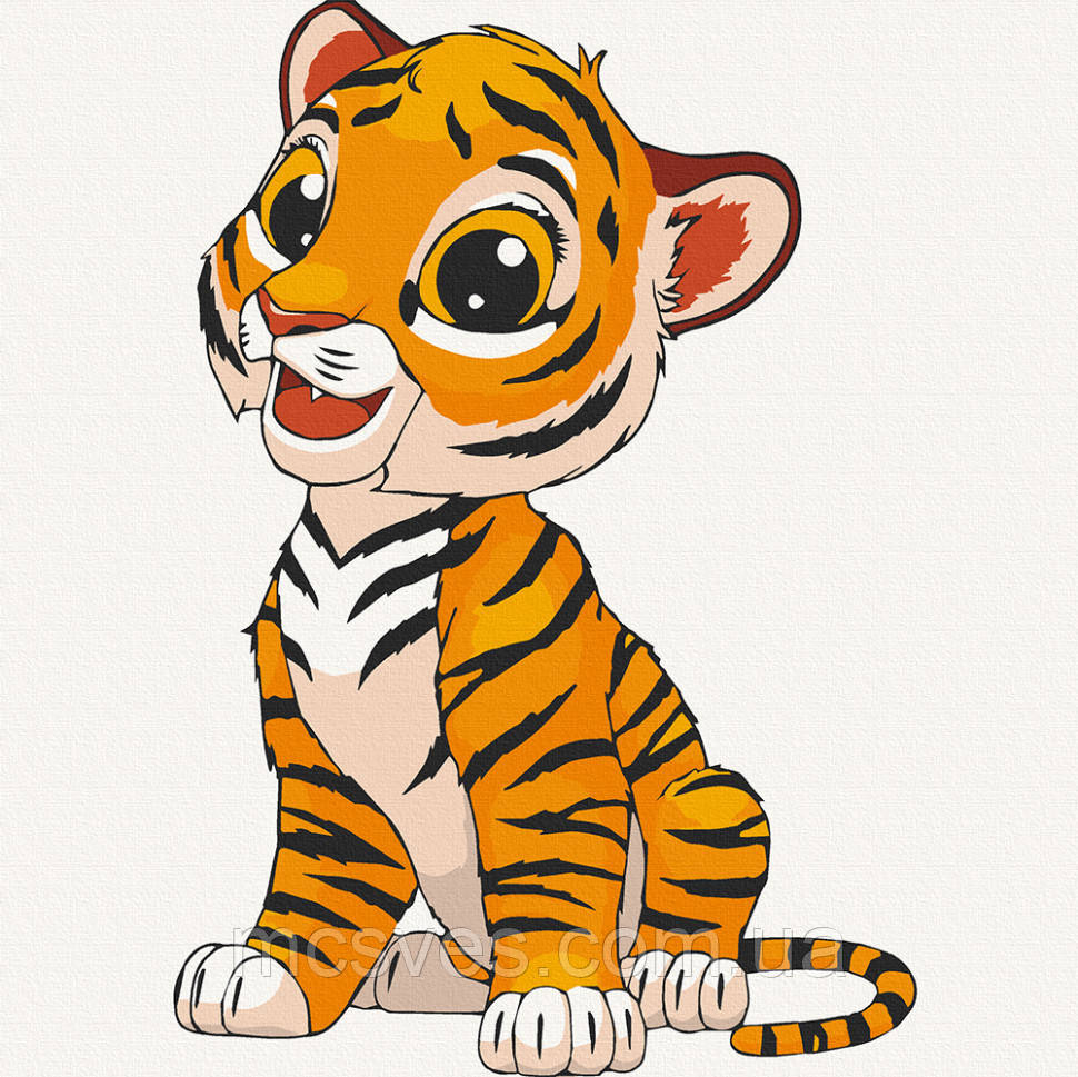 Картина по номерам. "Тигренок" 30х30 15526-AC, фото 1