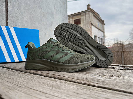 Чоловічі кросівки Adidas Green зелені хакі, фото 1