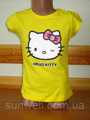 Дитяча футболка для дівчинки Кітті, Hello kitty Sun Sity Франція 3-8 років, фото 2