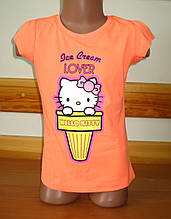 Дитяча футболка для дівчинки Кітті, Hello kitty Sun Sity Франція 3, 4, 6 років