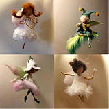 Набір для валяння з вовни Хлопчик з флейтою (брелок + інструменти), фото 5