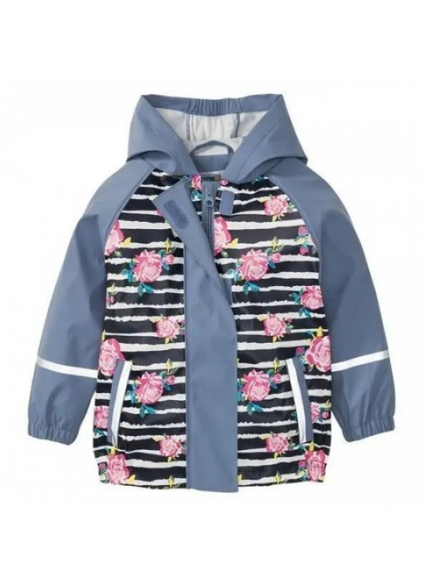 Куртка-дощовик водовідштовхувальна та вітрозахисна для дівчинки Lupilu 318375 086-92 см (12-24 months) Різнобарвний