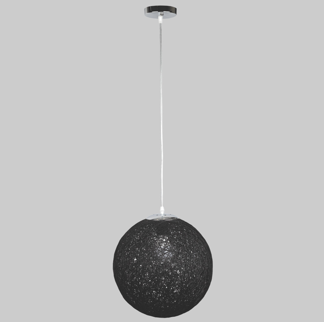 Плетений чорний підвіс (30см) (971-3001-1 BК)