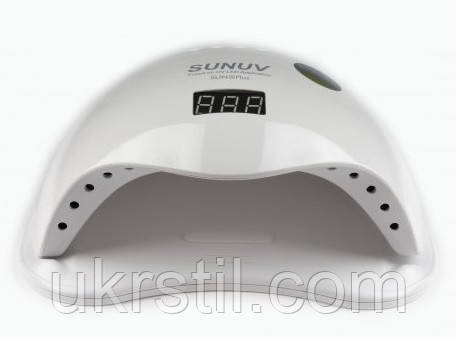 Лампа для манікюру LED+UV Sun 5 plus, 48 вт із системою охолодження діодів (оригінал), фото 1