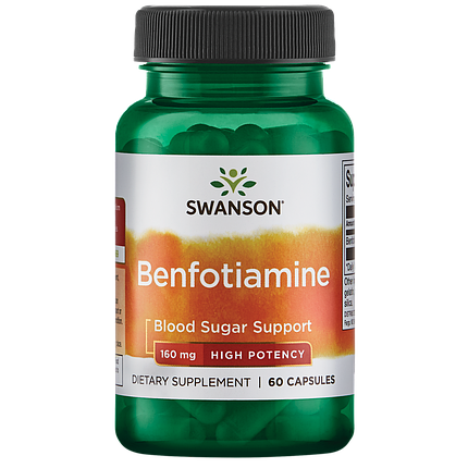 Swanson Benfotiamine 160 mg 60 Caps, фото 1