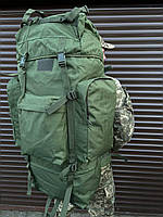 Тактический рюкзак баул 120л олива военный рюкзак ВСУ 120 литров армейский рюкзак баул