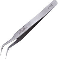 Пінцет професійний для вій загнутий TS-15 VetusEStyle