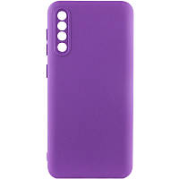 Чохол TPU GETMAN Liquid Silk Full Camera для Samsung Galaxy A50 (A505F) / A50s / A30s Фіолетовий / Purple