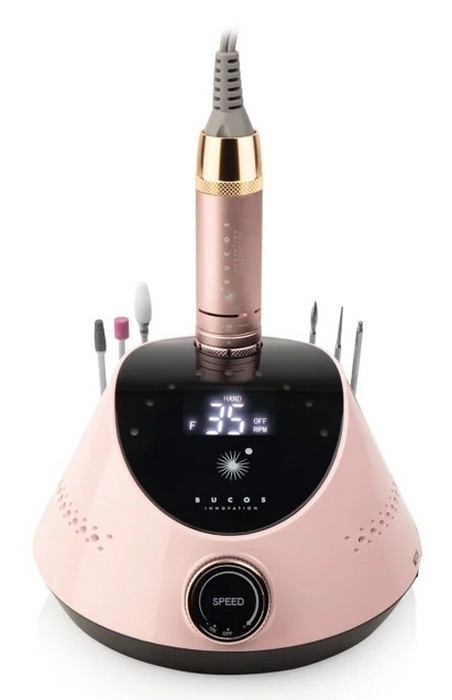 Фрезер для манікюру Bucos Nail Drill X2 Pro Blush Pink 65W/35000 об.