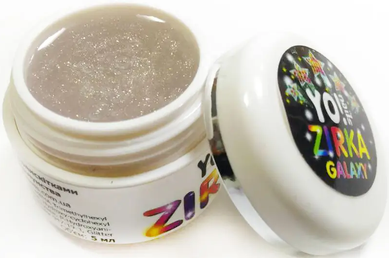 Глітерний гель-лак ZIRKA Galaxy YO!